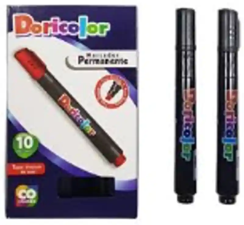 Marcador Permanente Negro Doricolor
