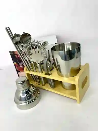 Set Coctelero Profesional 🍸 Completo Con Base Organizadora | Ideal Bares & Casa