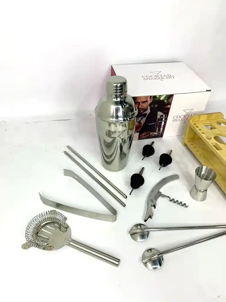 Set Coctelero Profesional 🍸 Completo Con Base Organizadora | Ideal Bares & Casa