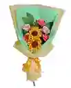 Ramo De Girasoles Y Rosas Radiante Eterno