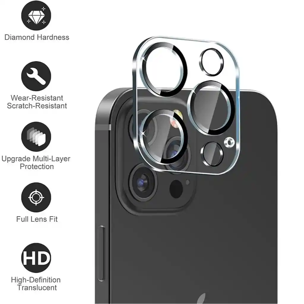 Vidrio Templado Cámara Para Iphone Protección Completa