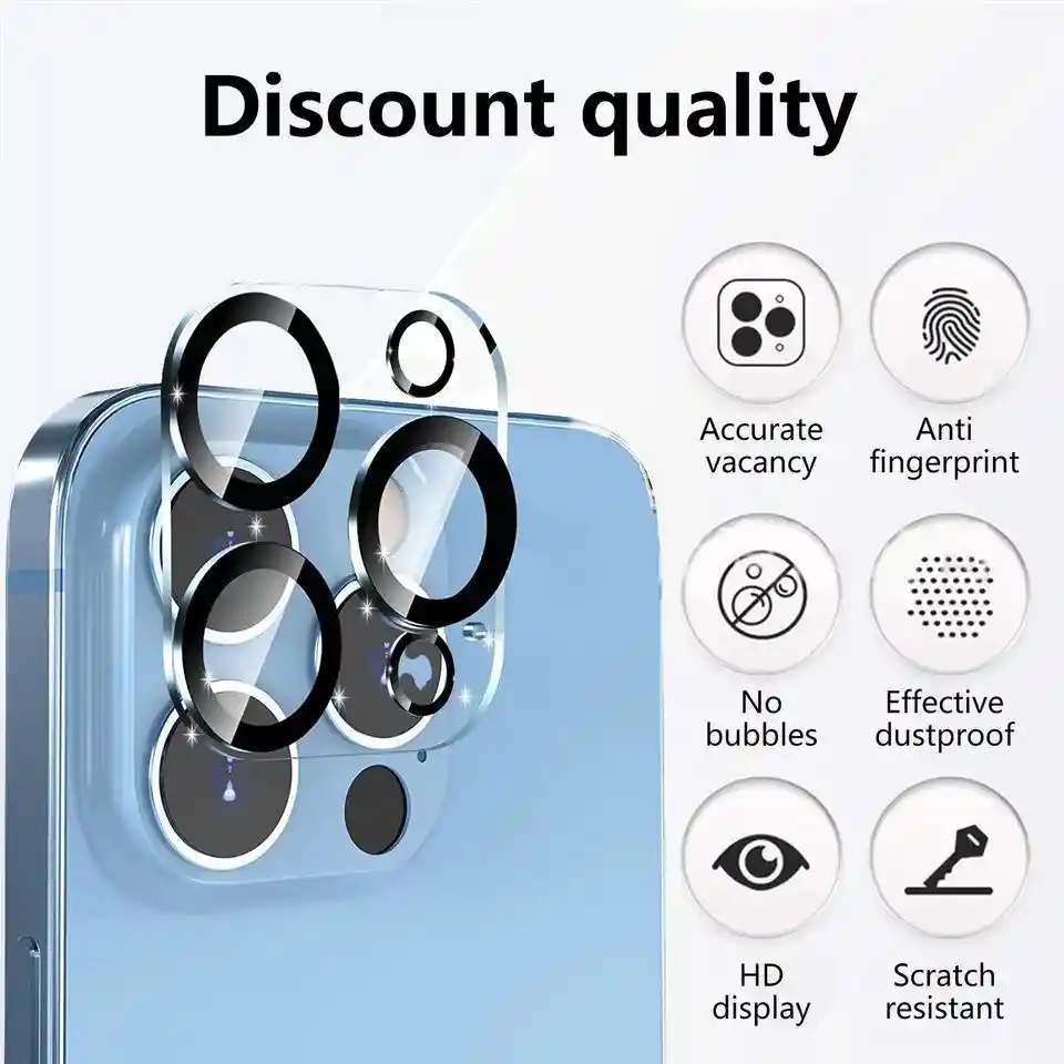 Vidrio Templado Cámara Para Iphone Protección Completa