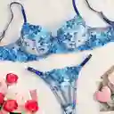 Conjunto Bordado Floral Talla M