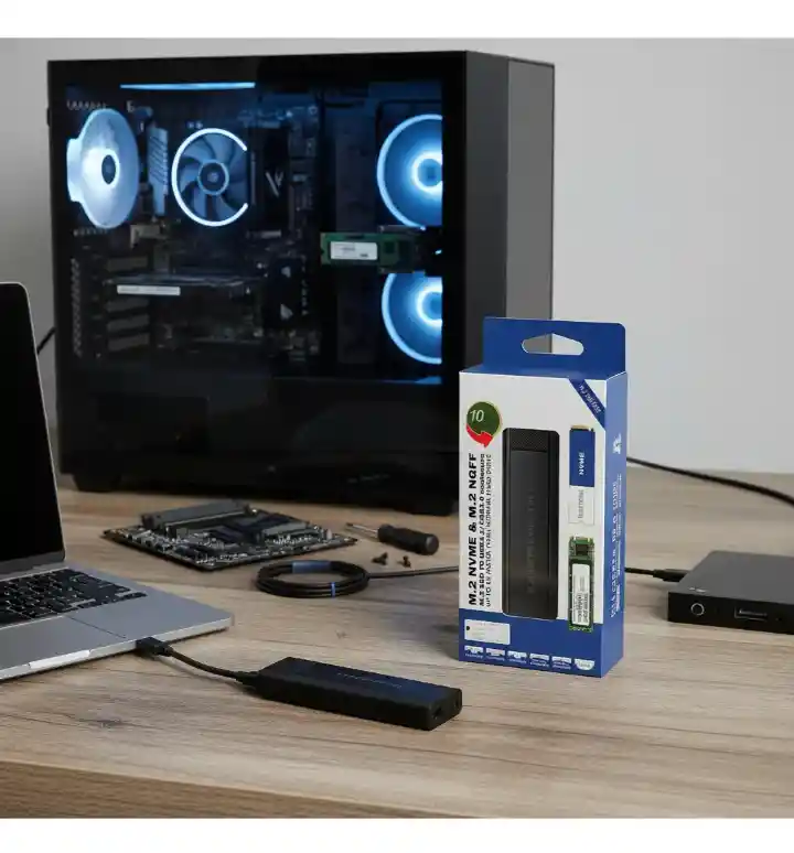 Caja Externa Para Disco Ssd M.2 Nvme Y Ngff Sata – Usb 3.1/3.0 Tipo C