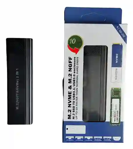 Caja Externa Para Disco Ssd M.2 Nvme Y Ngff Sata – Usb 3.1/3.0 Tipo C