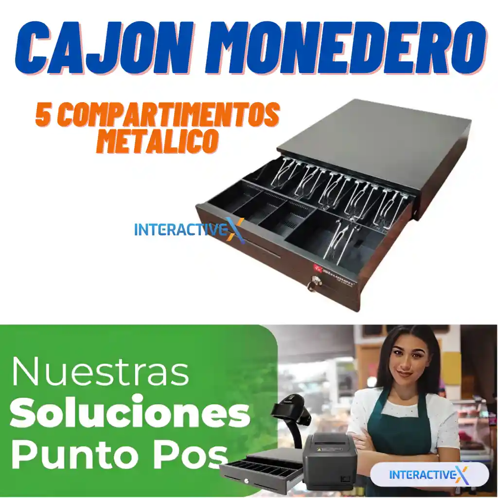 Cajon Monedero 3bumen 5 Compartimentos