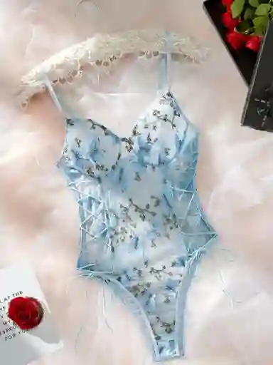 Conjunto Bordado Floral Talla M