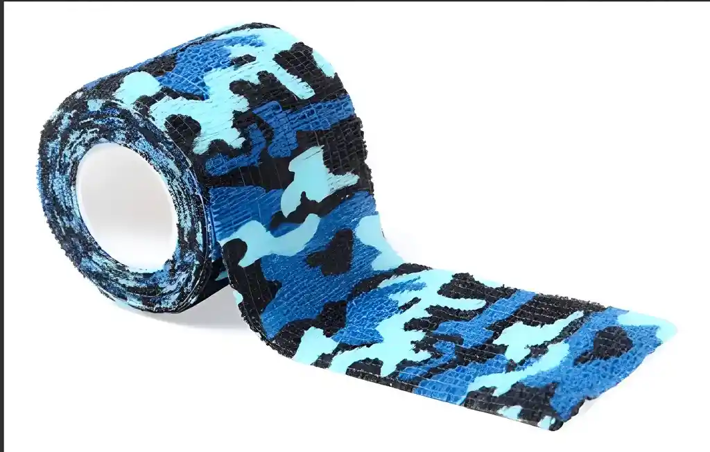 Cinta Cohesiva, Cinta Autoadhesiva, Venda Elástica Estampada Azul Militar