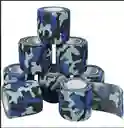 Cinta Cohesiva, Cinta Autoadhesiva, Venda Elástica Estampada Azul Militar