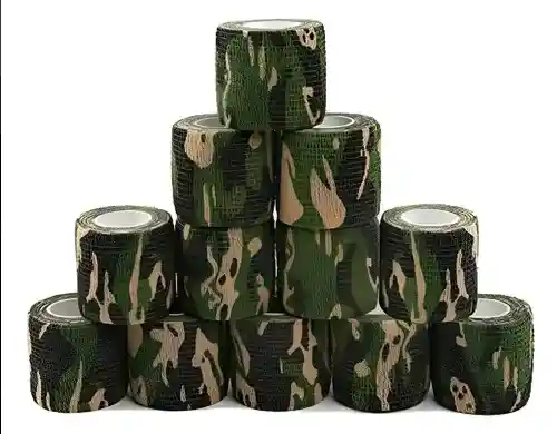 Cinta Cohesiva, Cinta Autoadhesiva, Venda Elástica Estampada Verde Militar