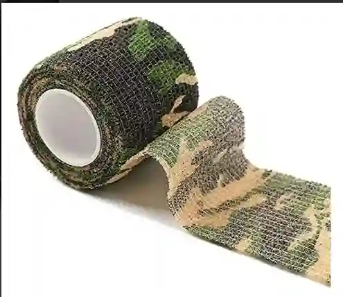 Cinta Cohesiva, Cinta Autoadhesiva, Venda Elástica Estampada Verde Militar