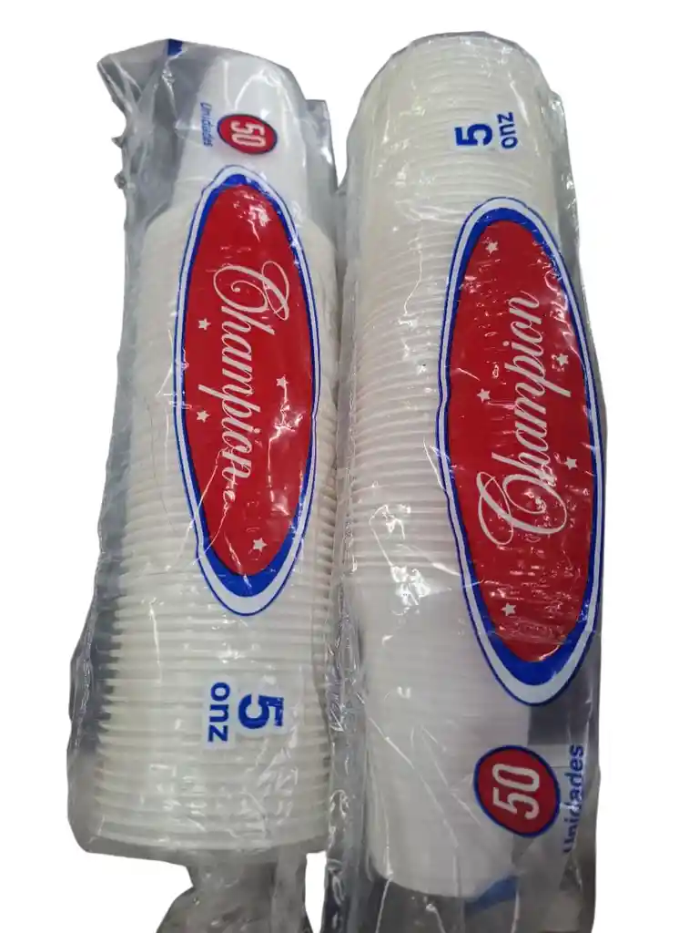 Vasos 5 Onzas Blanco X 50 Unidades