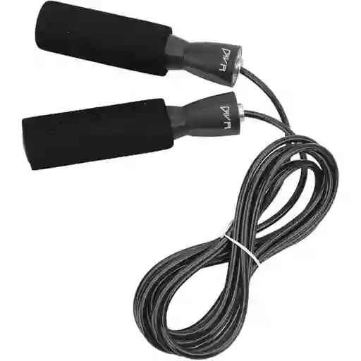 Lazo Siliconado Fitness Cuerda Para Saltar Color Negro