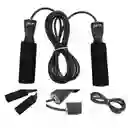 Lazo Siliconado Fitness Cuerda Para Saltar Color Negro