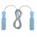Lazo Siliconado Fitness Cuerda Para Saltar Color Azul Cielo