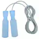 Lazo Siliconado Fitness Cuerda Para Saltar Color Azul Cielo