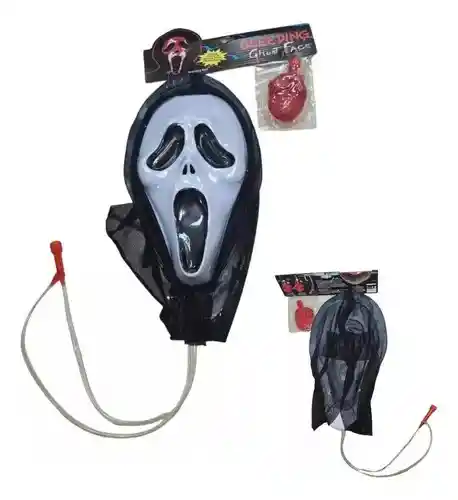 Mascara De Scream Con Sangre Artificial