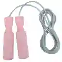 Lazo Siliconado Fitness Cuerda Para Saltar Color Rosa Pastel
