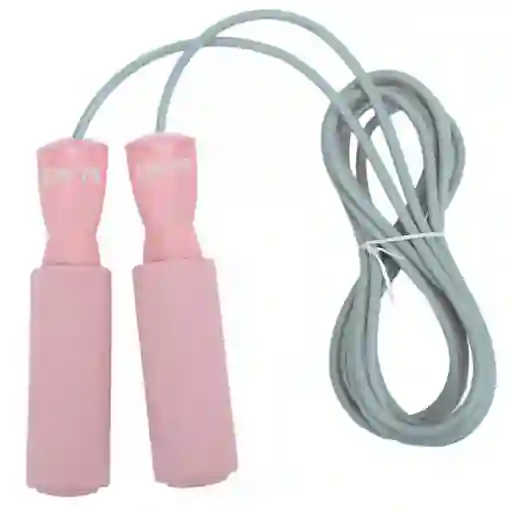 Lazo Siliconado Fitness Cuerda Para Saltar Color Rosa Pastel