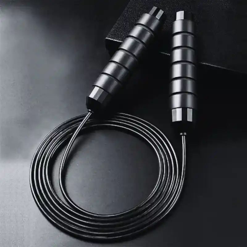 Lazo Guaya Cuerda Para Saltar Fitness Color Negro