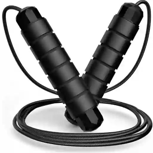 Lazo Guaya Cuerda Para Saltar Fitness Color Negro