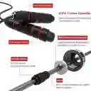 Lazo Guaya Cuerda Para Saltar Fitness Color Negro Con Verde