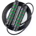 Lazo Guaya Cuerda Para Saltar Fitness Color Negro Con Verde