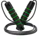 Lazo Guaya Cuerda Para Saltar Fitness Color Negro Con Verde