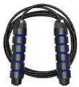 Lazo Guaya Cuerda Para Saltar Fitness Color Negro Con Azul