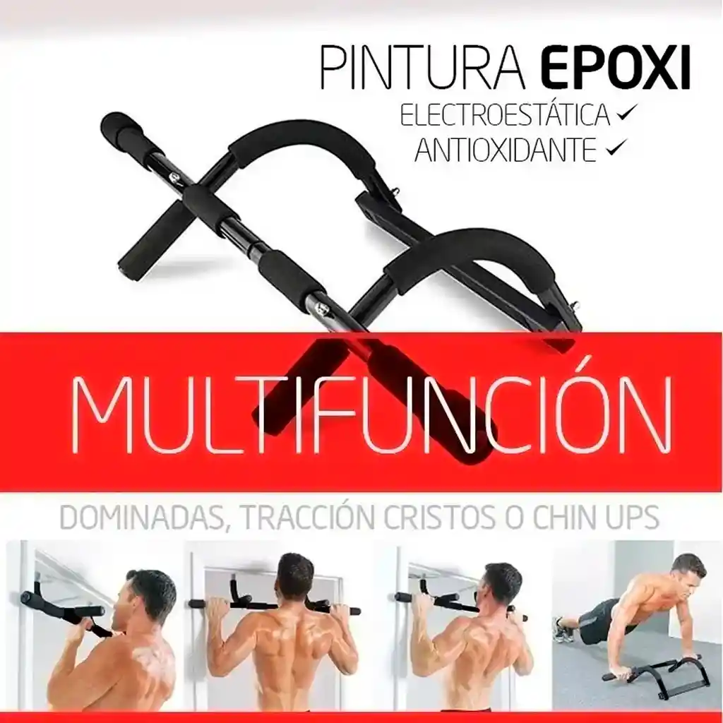 Barra Para Puerta Dominadas Multifuncional Flexiones