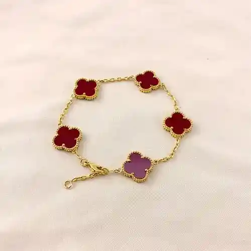 Pulsera Trébol Estilo Van Cleef