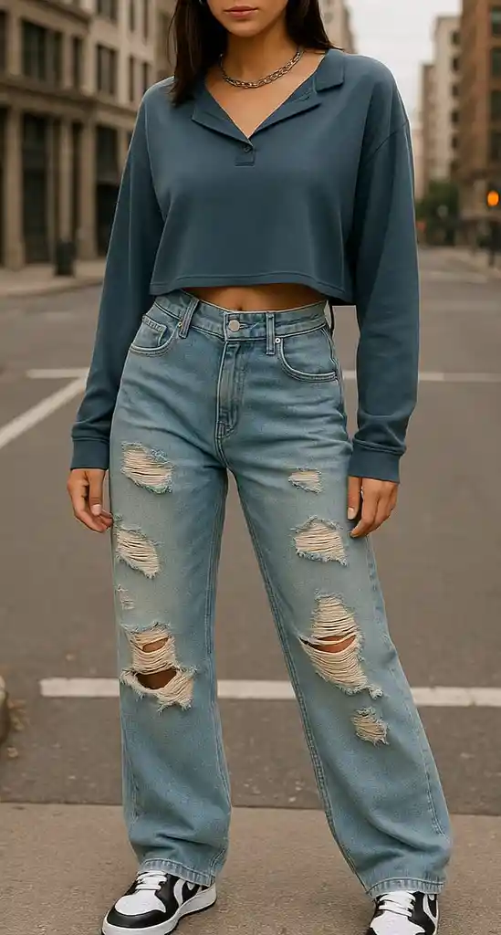 Sudadera Cropped Polo Street Élite