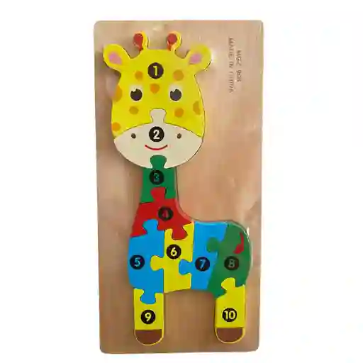 Rompecabeza Jirafa De Madera Grosor 1,2cms