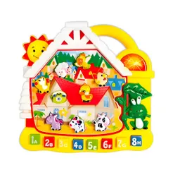 Piano Casa Granja Juguete Niños Interactivo + Baterias