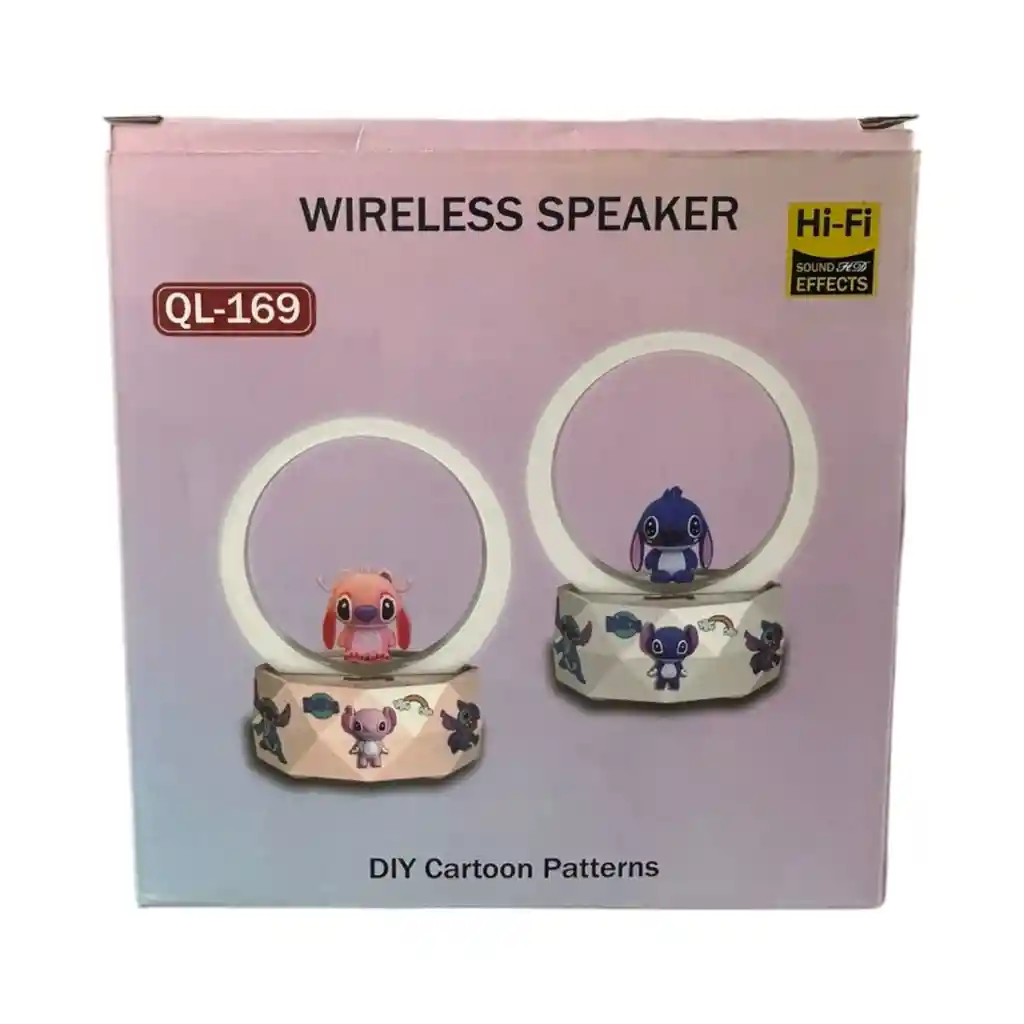 Lámpara Y Parlante Azul Bluetooth Para Niños Y Niñas