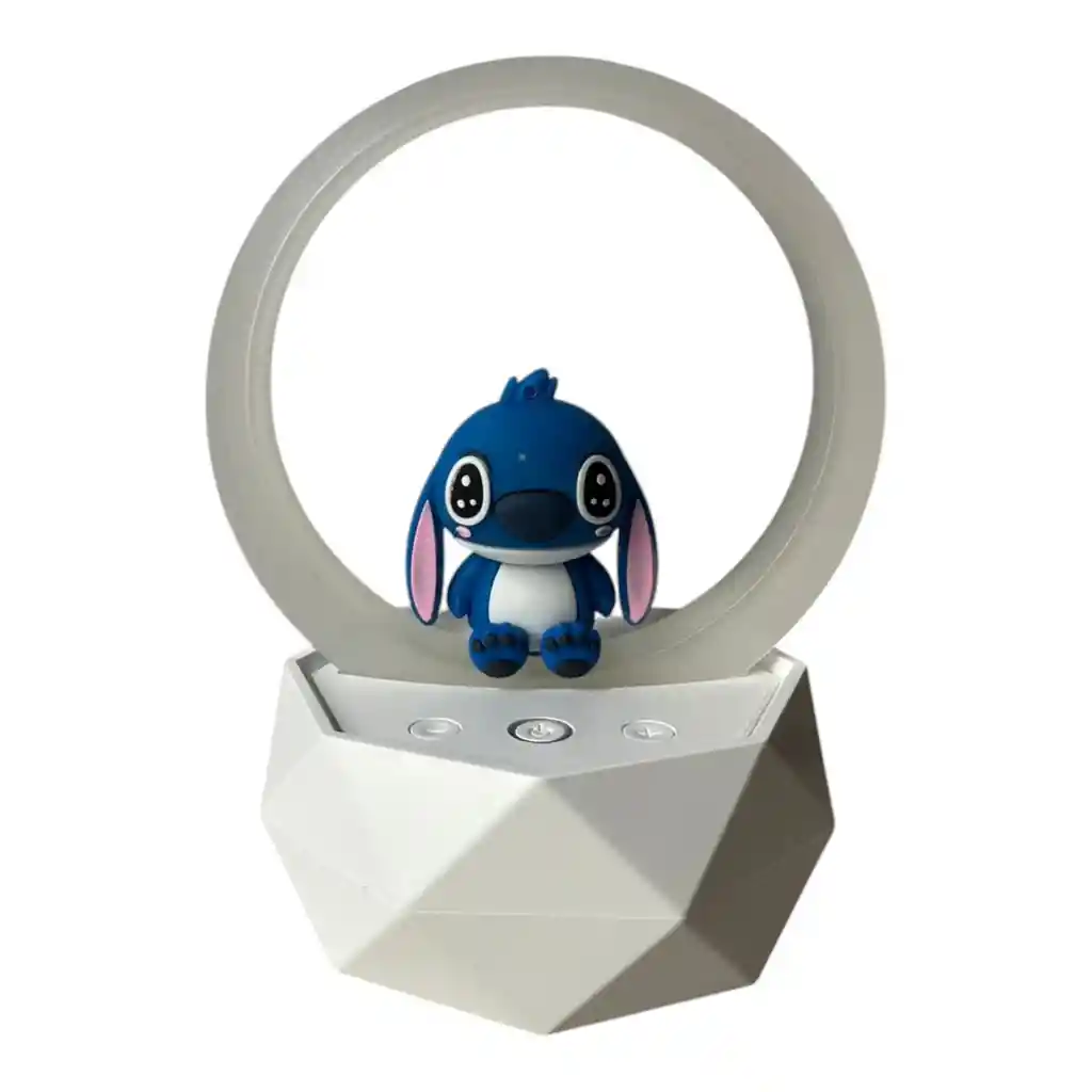 Lámpara Y Parlante Azul Bluetooth Para Niños Y Niñas