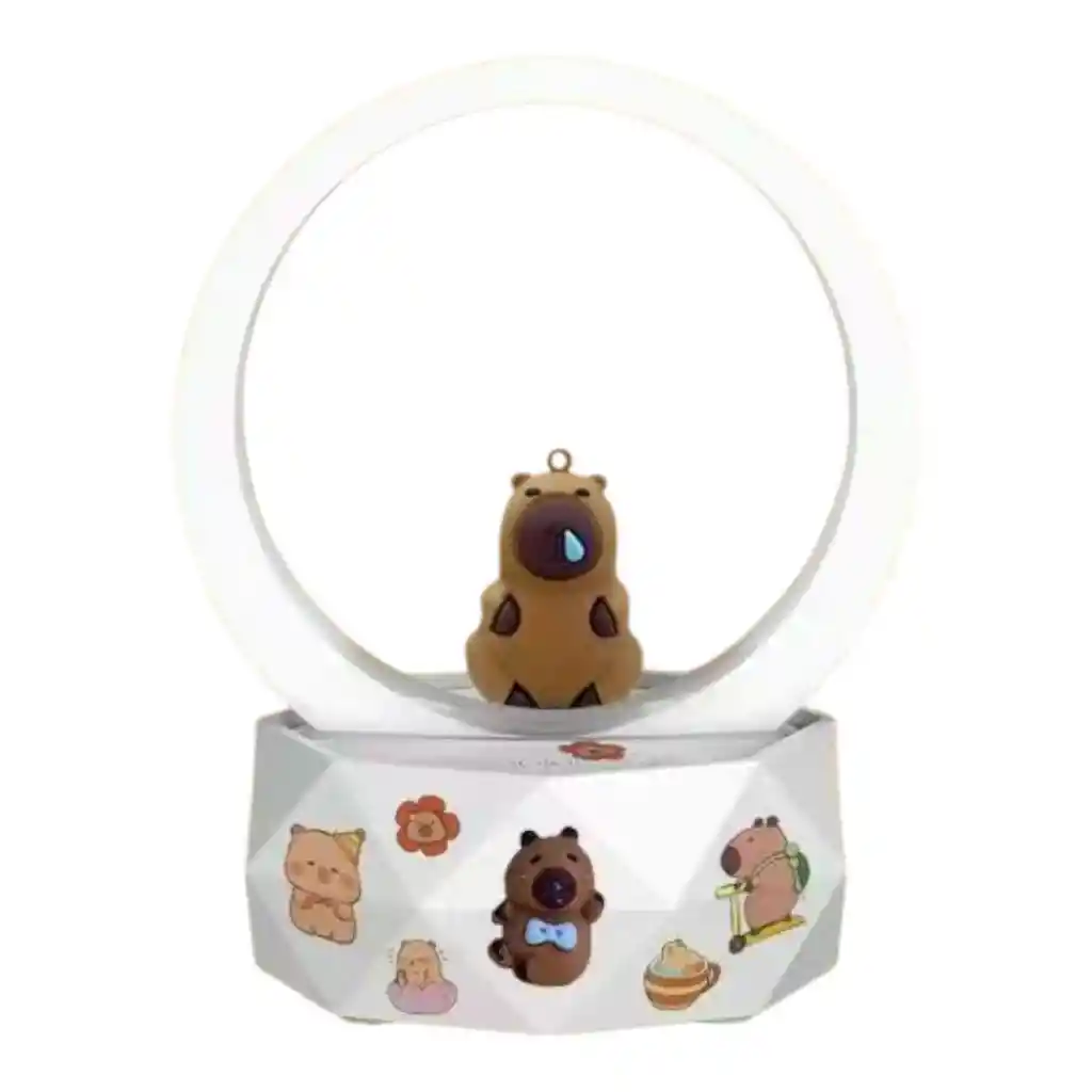 Lámpara Y Parlante Cafe Bluetooth Para Niños Y Niñas