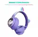 Audífonos Para Niños Diadema Bluetooth Gato 09