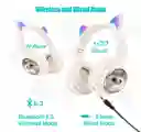 Audífonos Para Niños Diadema Bluetooth Gato 09