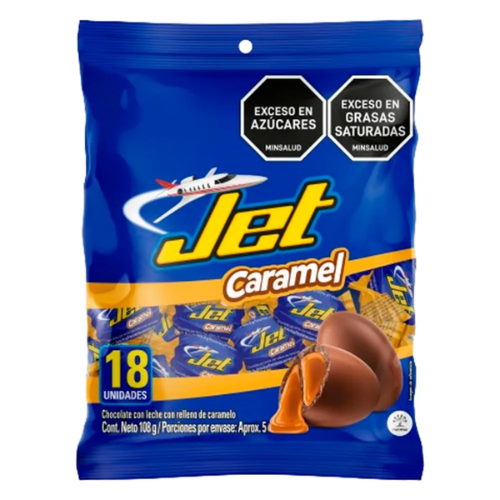 Bombon Jet Caramelo Bx18und/108gr - Rappi