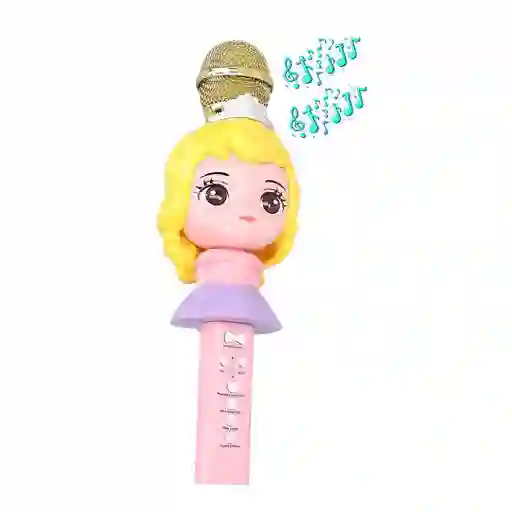 Microfono Karaoke Muñeca Bluetooth Efectos Voz Sd