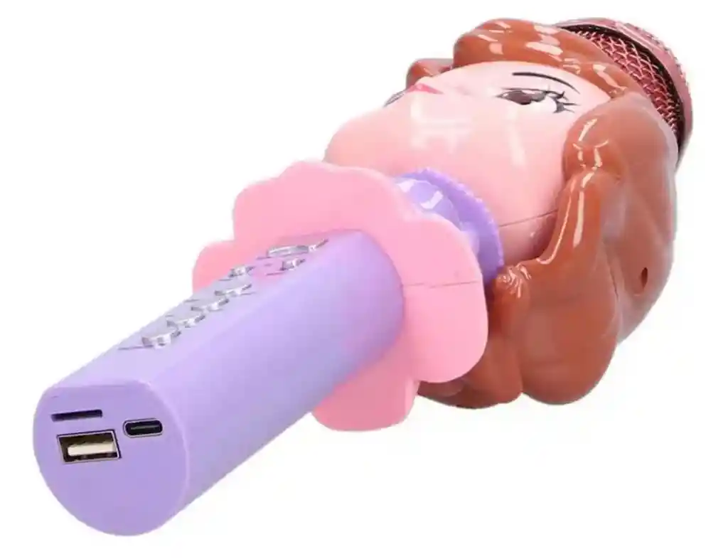 Microfono Karaoke Muñeca Bluetooth Efectos Voz Sd