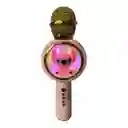 Microfono Karaoke Speaker Portatil Bluetooth Rosa Para Niños