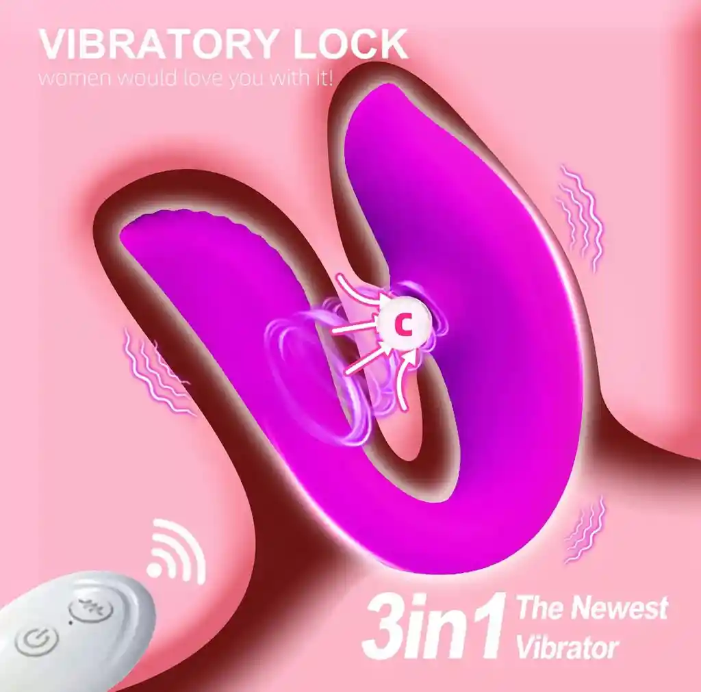 Doble Placer 10 Modos De Vibración Punto G, Clítoris Y Succionador Con Control Remoto