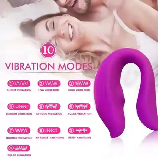 Doble Placer 10 Modos De Vibración Punto G, Clítoris Y Succionador Con Control Remoto