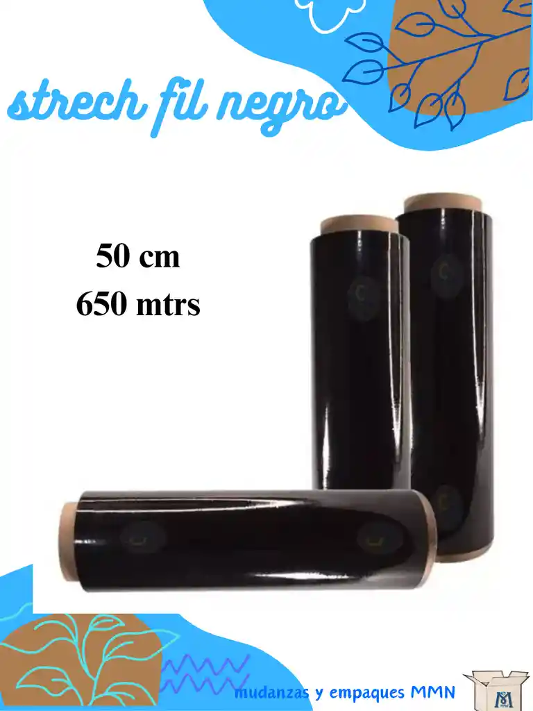 Vinipel Negro 30 Cts X 500 Mts