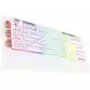 Teclado Gamer Redragon K512w Shiva Rgb Español Blanco