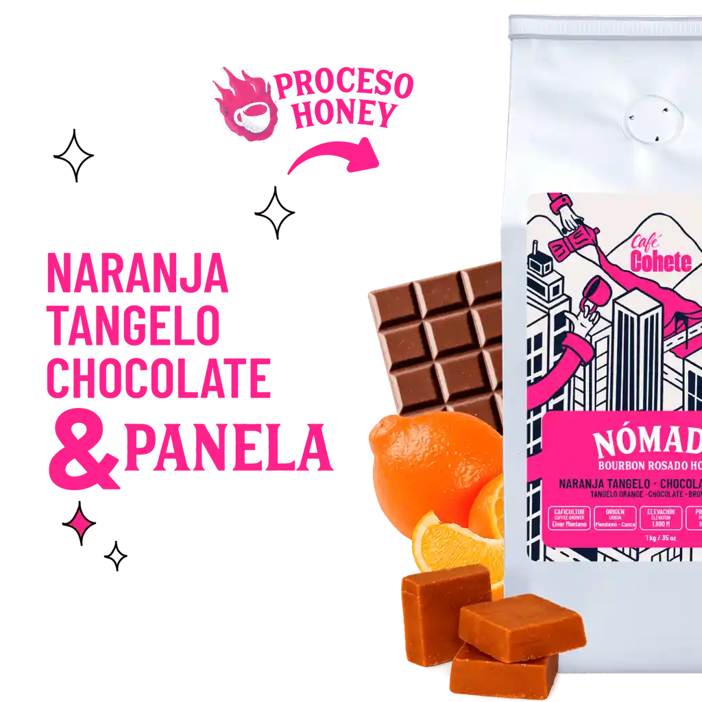 Café Especial Edición Bourbon Rosado Honey 1 Kg (grano)