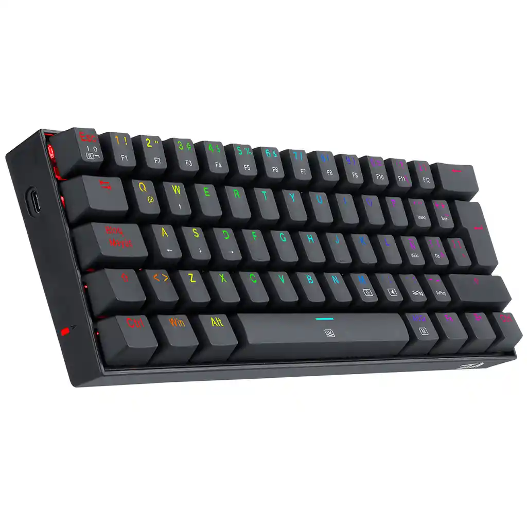 Teclado Mecánico 60% Redragon K630 Dragonborn Rgb Español Negro