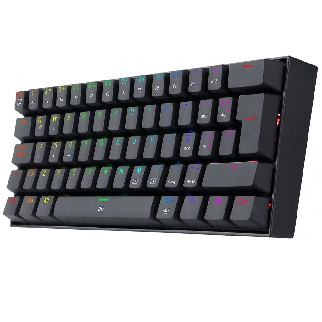 Teclado Mecánico 60% Redragon K630 Dragonborn Rgb Español Negro